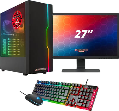 ScreenON - Gaming Set - X105127 - V2 (Game PC X105127 + 27 Inch Monitor + Toetsenbord + Muis)