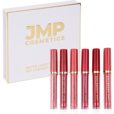 Matte Liquid Lipstick Set - 6 Kleuren Dark Nude - Lipgloss - Lippenstift - Vegan - Waterproof