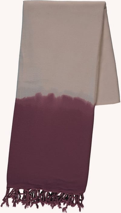 Lalay - Dip Dye Hamamdoek Dusty Rose 170x90cm - dusty rose - 170 - 90 - dunne bamboe hamamdoek - pareo hamamdoek - sarong - bikini cover up