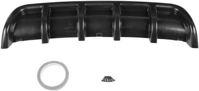 Achterbumper Diffuser - Haaienvin Spoiler - Auto Styling - Universele Pasvorm ABS - Zwart