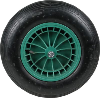 MM Wiel Kunststof Velg Groen As 13 Centimeter