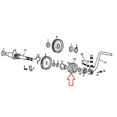 originele schopveer voor aprilia 50 sx motorfiets 2006 tot 2014 847057 nieuw