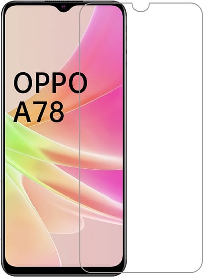 Screenprotector - Geschikt voor OPPO A78 5G - Full Cover - Gehard Glas - Beschermglas - Tempered Glass - Screen Protector