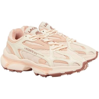 Lacoste Dames/Dames L003 2K24 Suède Hoge Zool Trainers (Roze)