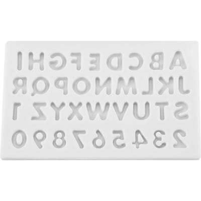 Letters Vorm Siliconen Cake Fondant Chocolade Vormen Decoratie Gereedschap(grijs) grijze kleur