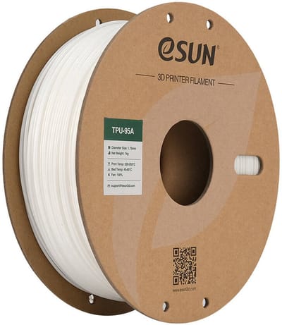 eSUN TPU-95A 2kg 3D-printfilament 1kg/rol 1,75 mm Robuust en slijtvast 3D-materiaal voor hoge snelheid printen Geschikt voor de meeste printers Snelle levering