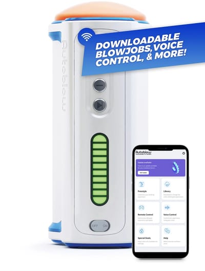 Autoblow - AI Ultra Automatische Blowjob Stimulator -Automatische Masturbator Met App Control, Voice Control En meer! - Incl. Stekker Converter