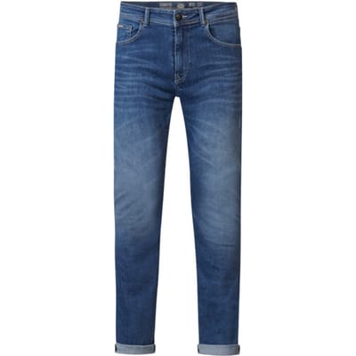 Petrol Industries Heren Jeans Slim Fit Seaham VTG - Spijkerbroek - Essentials Collection - Blauw - Maat W30L34