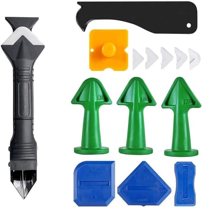 Gsedaox-Kit Schraper -Kitspatel-14-delig -Siliconen Kit Verwijder Set -Kit Tool -Kitverwijderaar