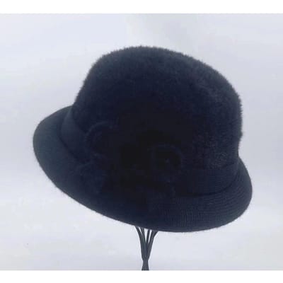In de herfst en winter Moeder Voegt Verdikte Warme Potmuts met Fluweel toe Oude Man Oma Oude Dame Katoenen Tophoed average size black