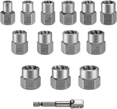 Schroevendraaierset - Gereedschapsset - Schroeven Verwijderen - Universele Bussen - 9.5 mm - Metaal