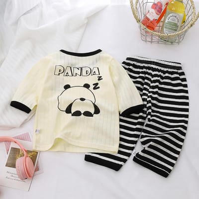 Baby Pyjamasets Katoen Kinder Pyjama Peuter Lange Mouwen Baby Nachtkleding Pyjama's Kinderen Cartoon Huispak Kleding 130cm
