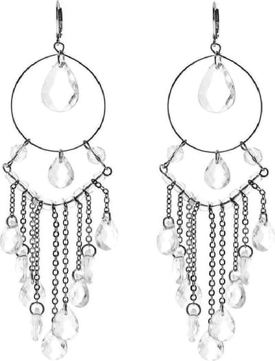 Behave - Statement oorbellen transparant kralen - Minimal chic stijl