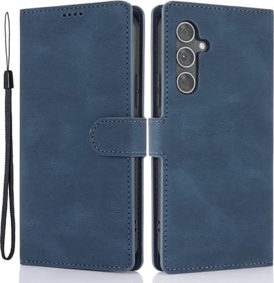Coverup Hoesje - Geschikt voor Samsung Galaxy A35 Hoesje - Coverup Book Case - Blauw