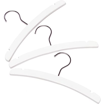 Babsana - Houten Kleerhanger Set 3 Stuks - Wit