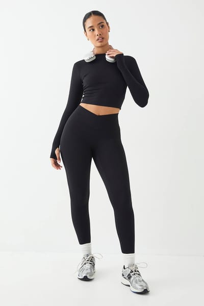 Dames DSGN Studio Highwaist Ultra Sculpt Wrap Waist Legging | Black | Maat: Large