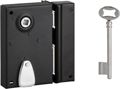 Vertical Slotsslot voor Binnendeur - Zwart - Inclusief 2 Sleutels