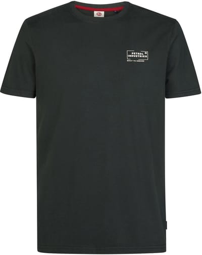 Petrol Industries - Heren Katoenen T-shirt met print russell - Groen - Maat S