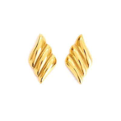 Swirl Oorbellen - Goudkleurig | 3,7 x 2,2 cm | Fashion Favorite