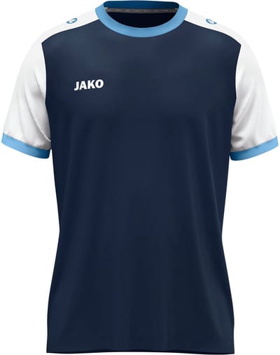 Jako Dynamic Shirt Korte Mouw Kinderen - Marine / Wit / Hemelsblauw | Maat: 116