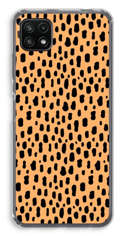 Case Company® - Hoesje geschikt voor Samsung Galaxy A22 5G hoesje - Panter - Soft Cover Telefoonhoesje - Bescherming aan alle Kanten en Schermrand