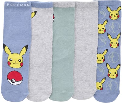 Vertbaudet Set van 5 paar Pokemon® sokken