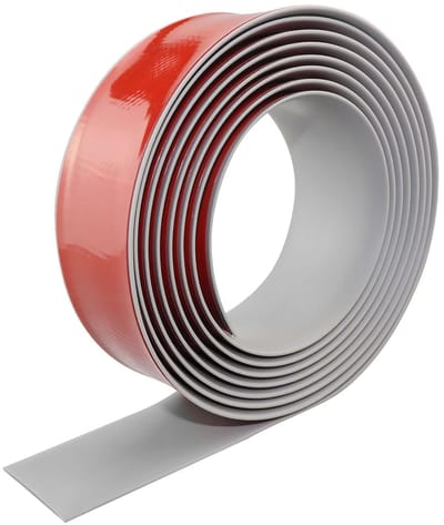 Zelfklevende Drempellijst - Vloerovergangsprofiel Overgangsstrook - Vloeropeningen Afdekken - Flexibel Pvc Materiaal - 600 x 4 cm - Grijs
