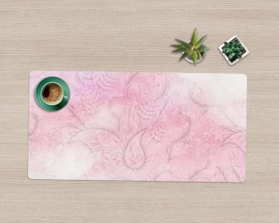Coloray Bureau Onderlegger - Victoriaans patroon Computer Mat - 90 cm x 45 cm - Roze Bureau Onderlegger - Bureau Pad - Bureau Mat - Bureaumat - Onderlegger Bureau