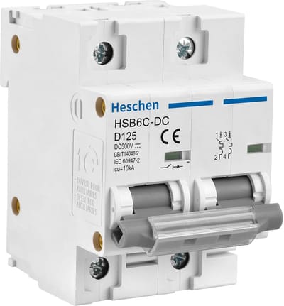 2-polige DC Stroomonderbreker 500V 125A voor Zonne-energie en PV-Installaties