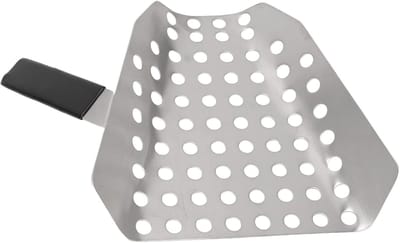 Popcorn Schep - Friet Schep Zeef - Snacks Serveren - Perforated Ontwerp - 192 mm - Rood
