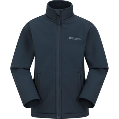 Mountain Warehouse Kinder/Kids Grasmere Soft Shell Jas (Marine)