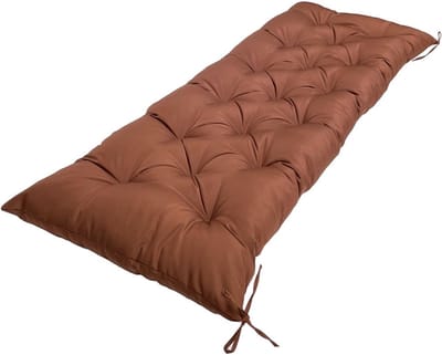 Tuinbank Kussen - Zitkussen Buiten - Comfortabel Zitten - Waterdicht en Vervaagt Niet - 150x50x8cm - Donkerbruin