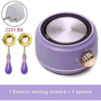 Cire à cacheter grande taille four électrique chauffe-pot fait fondre chauffage électrique perles de cire four de fusion cuillère pour tampon de sceau de cire