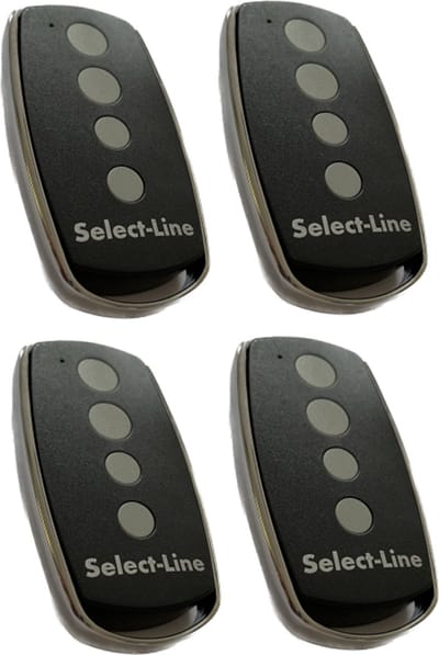 4 stuks Select-Line Handzender 4-kanaals 868 MHz