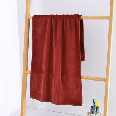 Serviettes Microfibre Salon de Beauté Salon de Coiffure Serviette Lavage de Voiture Essuyage Voiture Doux Absorbant Serviettes 35*75【 brown