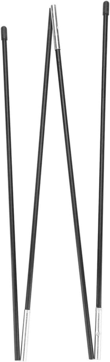 Tentstok Glasvezel - Reserve Paal - Buiten Kamperen - Lichtgewicht & Stevig - 1.8 Meter - Zwart