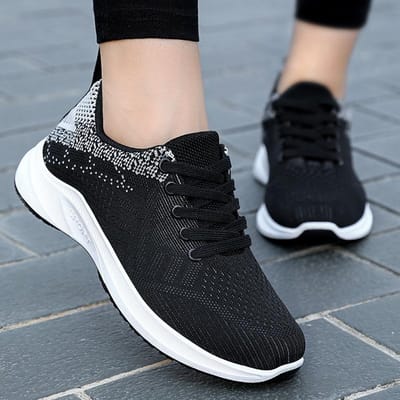 Sportschoenen Dames Nieuwe Damesschoenen Ademend Veterschoenen Casual Schoenen Mode Schoenen met zachte zool Dames 41 beige