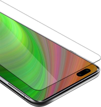 Cadorabo Screenprotector geschikt voor Xiaomi RedMi K30 / K30i 5G - Pantser film Beschermende film in KRISTALHELDER Geharde (Tempered) display beschermglas in 9H hardheid met 3D Touch