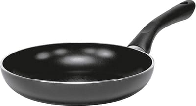 Aluminium Pan - Koekenpan - Gezond Koken - Goede Warmteverdeling - 20 cm - Antraciet-zwart