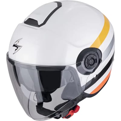 Scorpion EXO-City II Bee Wit Geel Jethelm - Helm