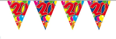 Folat - Vlaggenlijn 20 jaar Ballonnen (10 meter)