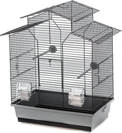 Duvo+ Kooi iza 2 Grijs/zwart 51x30x60,5cm