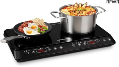 RFWR® Dubbele Inductiekookplaat met Touch-bediening - 2 Platen met 3500W Vermogen