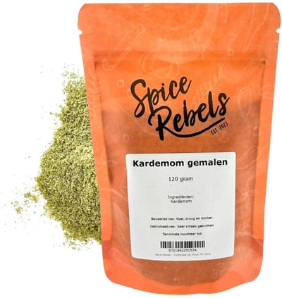 Spice Rebels - Kardemom gemalen - zak 120 gram
