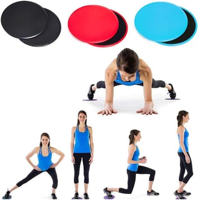 Fitness Gliders - Core Sliders - Kracht Training - Dubbelzijdig Gebruik - 1 Paar - Blauw