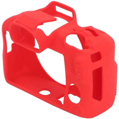 Étui de Protection en Silicone Souple pour R100 Léger Ultra Mince Caméra Boîtier Intégral Coque Peau Prise en Main Ferme Rouge rouge