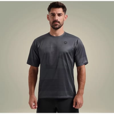 Rogelli Core Mountainbike Shirt Heren - Fietsshirt - Korte Mouwen - Grijs - ADVNTR - Maat S