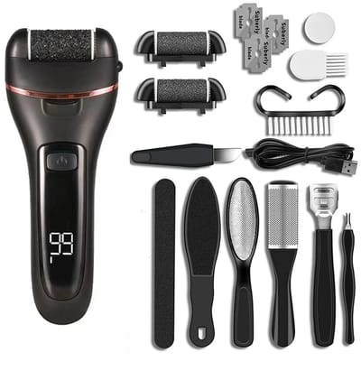 WiseGoods Premium Professionele Elektrische Eeltverwijderaar Set - Voetvijl - Pedicure Accessoires - Eeltverwijderaars - Eeltvijl