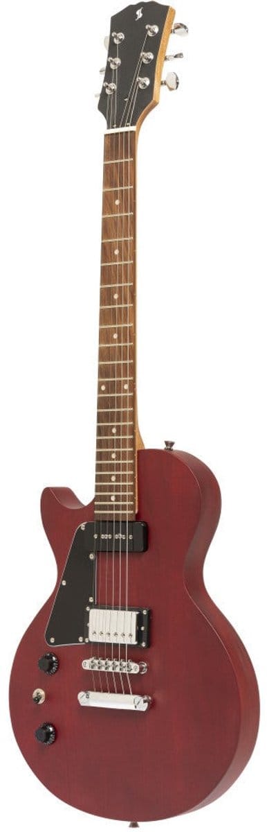 Stagg L Series Standard HB90 Cherry linkshandige elektrische gitaar