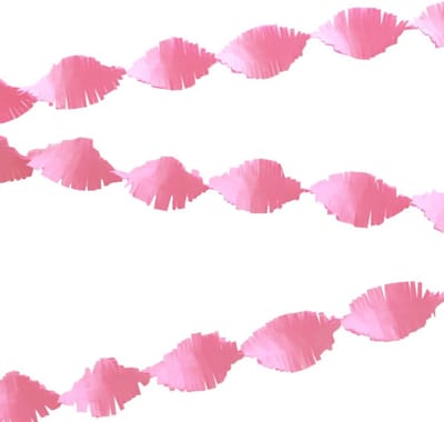 Crepe slinger roze 24 m brandveilig - .